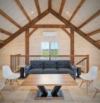 A Timber-Frame Garage with a Loft Designed for More Than Storage